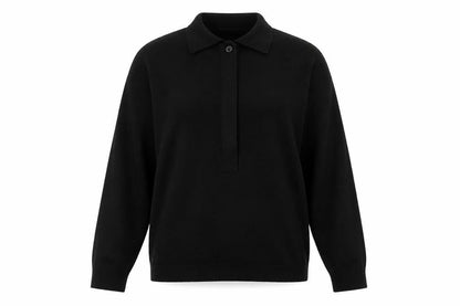 Womens UK Size 12 Littlewoods Black Basic Polo