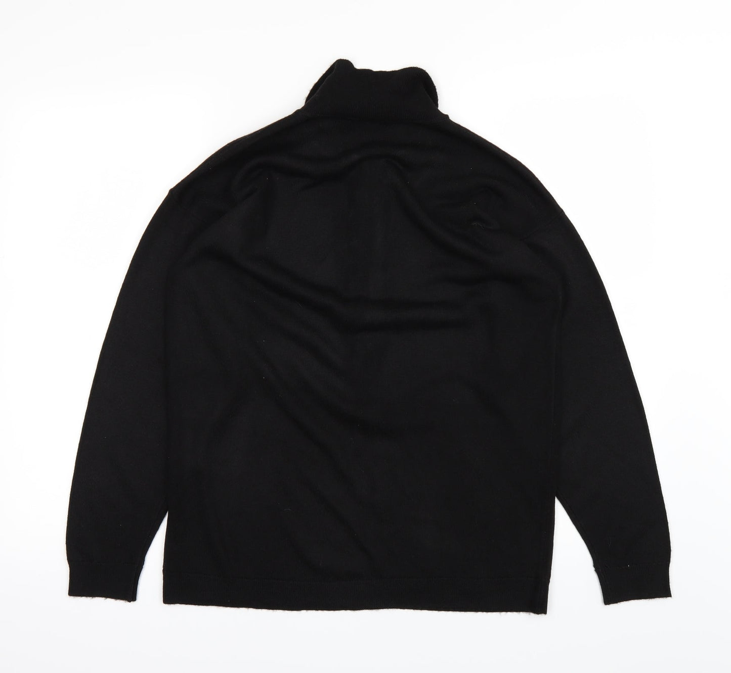 Womens UK Size 12 Littlewoods Black Basic Polo
