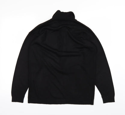 Womens UK Size 12 Littlewoods Black Basic Polo