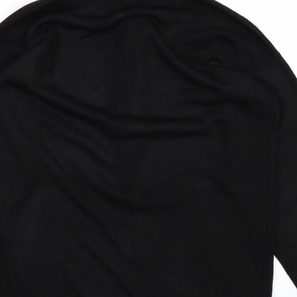 Womens UK Size 12 Littlewoods Black Basic Polo