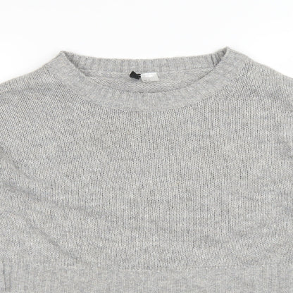H&M Womens Grey   Pullover Jumper Size M