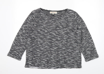 Womens UK Size 12 Billie & Blossom Black Basic T-Shirt