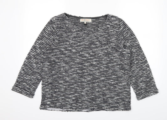 Womens UK Size 12 Billie & Blossom Black Basic T-Shirt