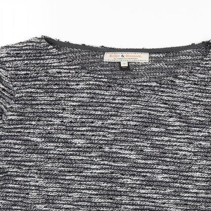 Womens UK Size 12 Billie & Blossom Black Basic T-Shirt