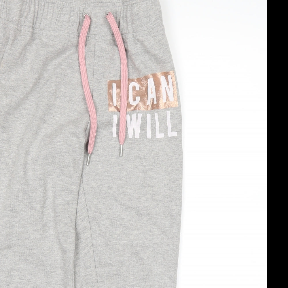 Womens UK Size 8 Very Regular Fit Sweatpants Grey Trousers