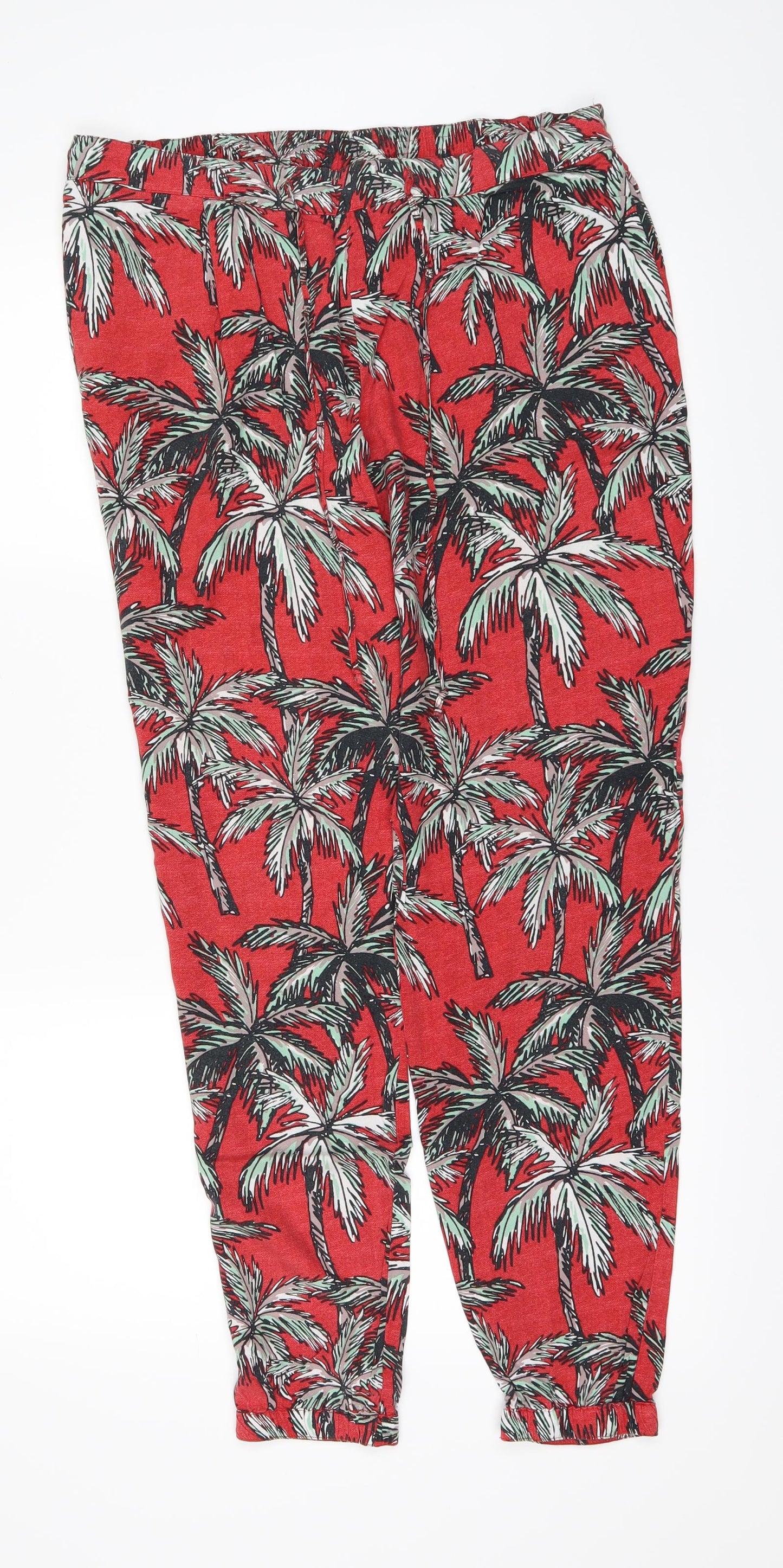 Womens UK Size M Mng Regular Fit  Red Trousers