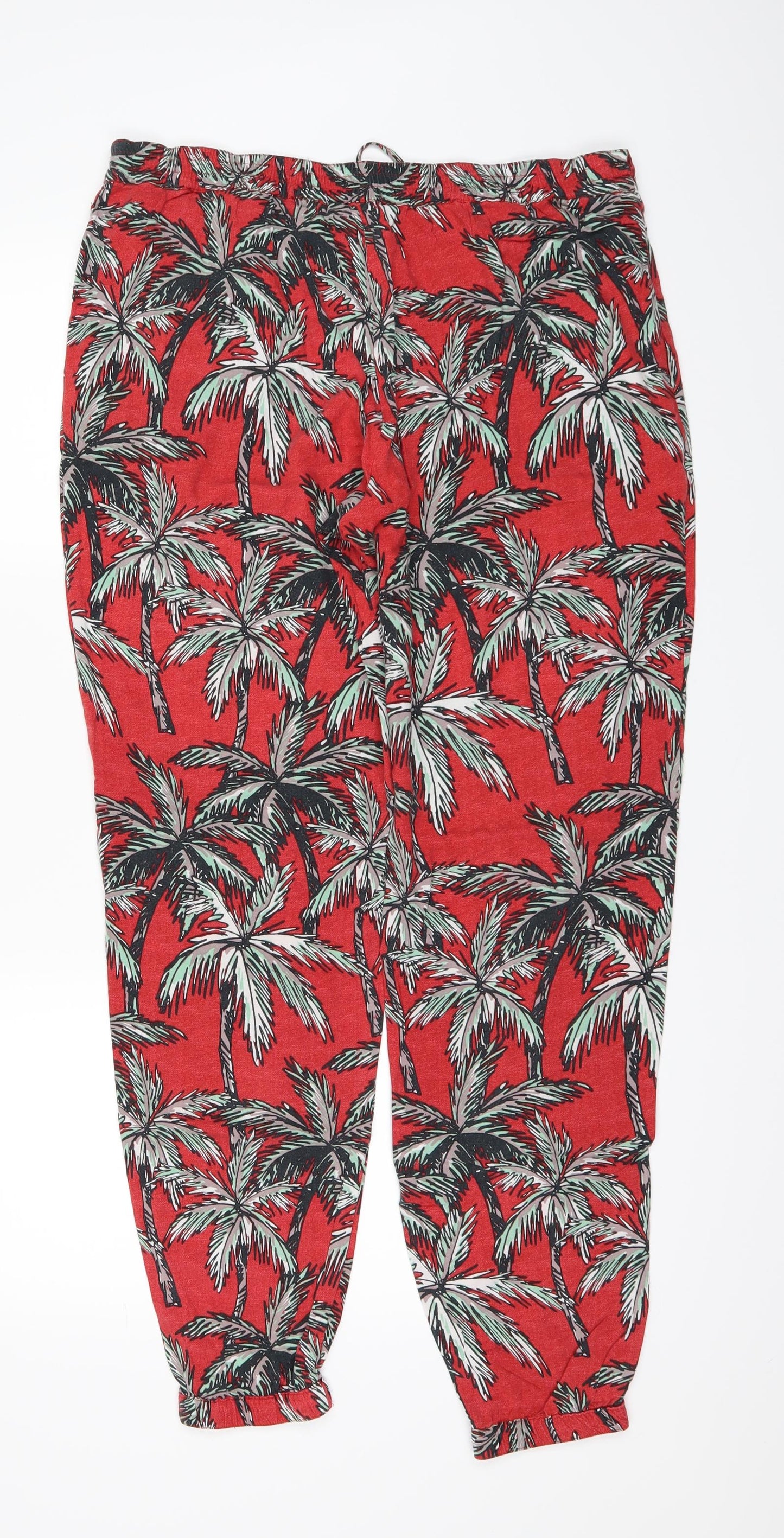 Womens UK Size M Mng Regular Fit  Red Trousers