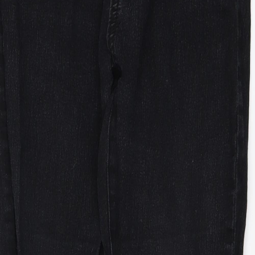 originals Womens Black  Denim Straight Jeans Size 14 L26 in