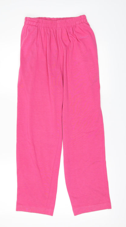 Womens UK Size S Reebok Regular Fit Sweatpants Pink Trousers