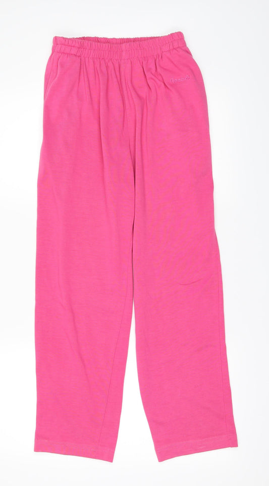 Womens UK Size S Reebok Regular Fit Sweatpants Pink Trousers