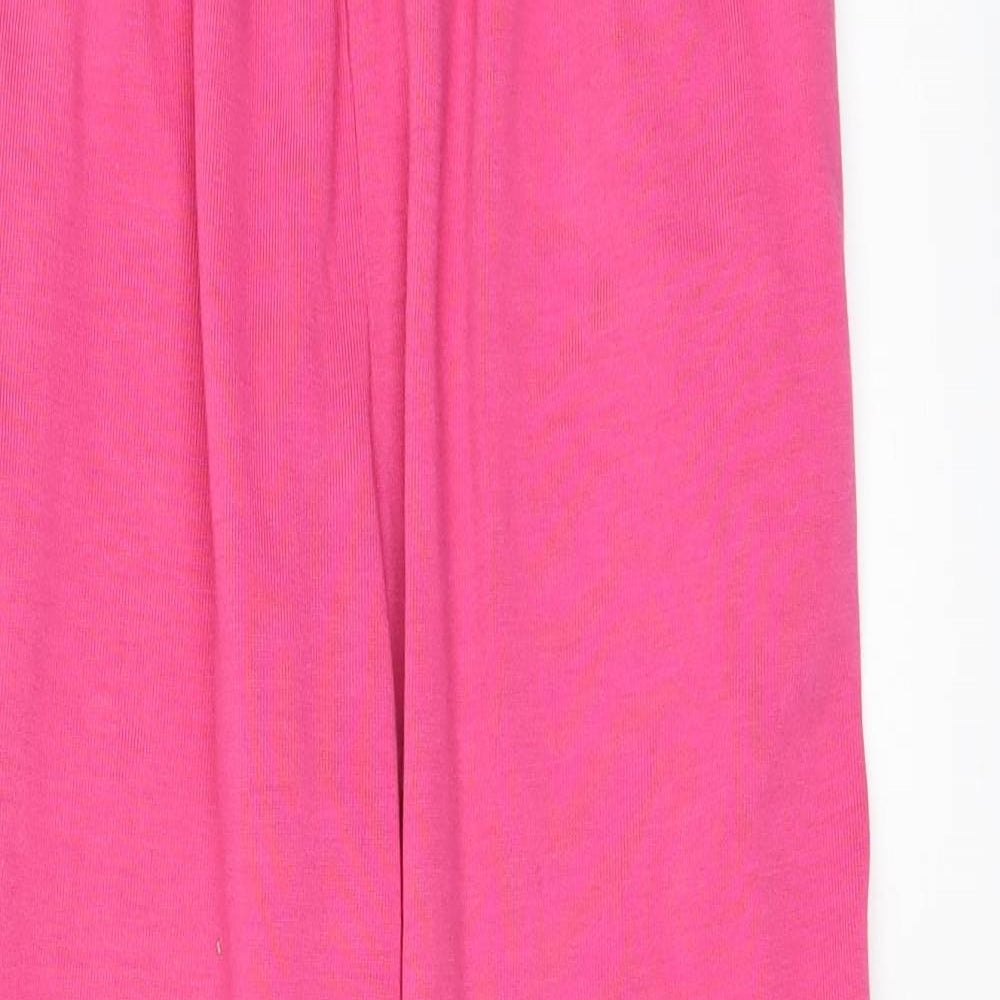 Womens UK Size S Reebok Regular Fit Sweatpants Pink Trousers