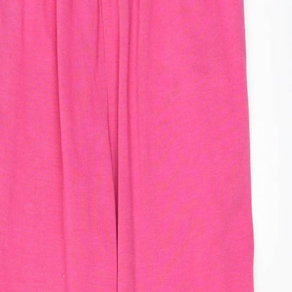Womens UK Size S Reebok Regular Fit Sweatpants Pink Trousers