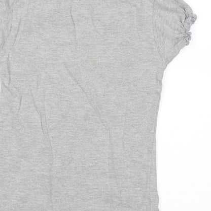 sweet Girls Grey   Basic T-Shirt Size 8 Years