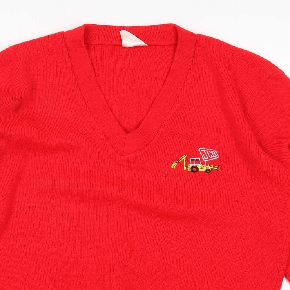 JCB Womens Red   Pullover Jumper Size 38