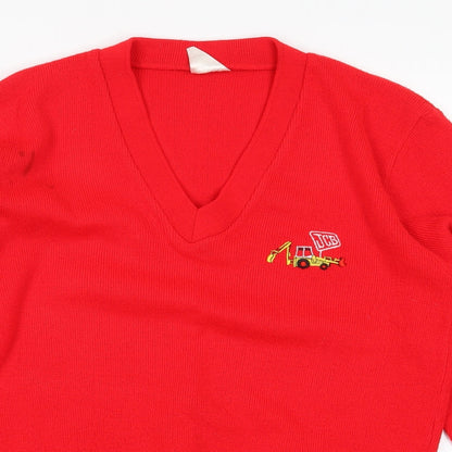 JCB Womens Red   Pullover Jumper Size 38