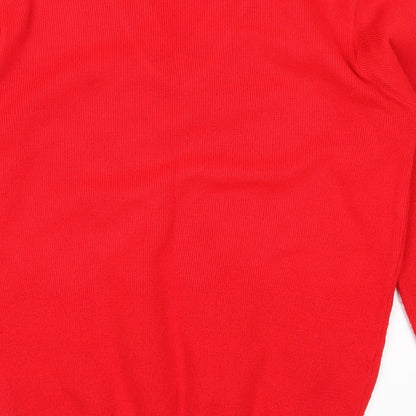 JCB Womens Red   Pullover Jumper Size 38