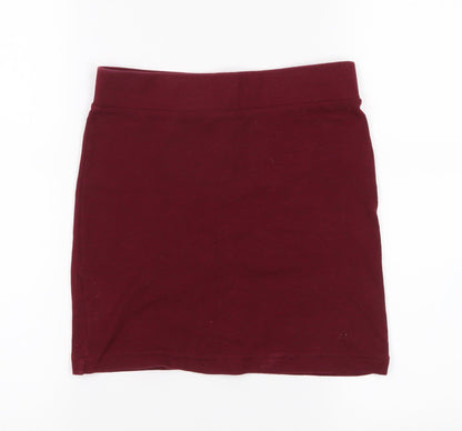 FOREVER 21 Womens Red   A-Line Skirt Size S