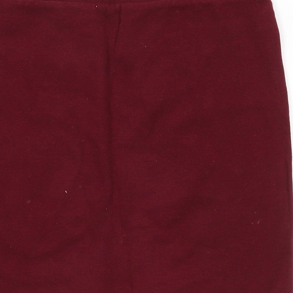 FOREVER 21 Womens Red   A-Line Skirt Size S