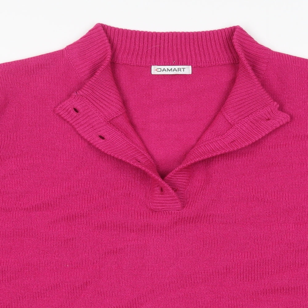 Damart Womens Pink   Pullover Jumper Size L