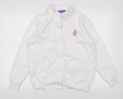 collection Womens White   Cardigan Jumper Size S