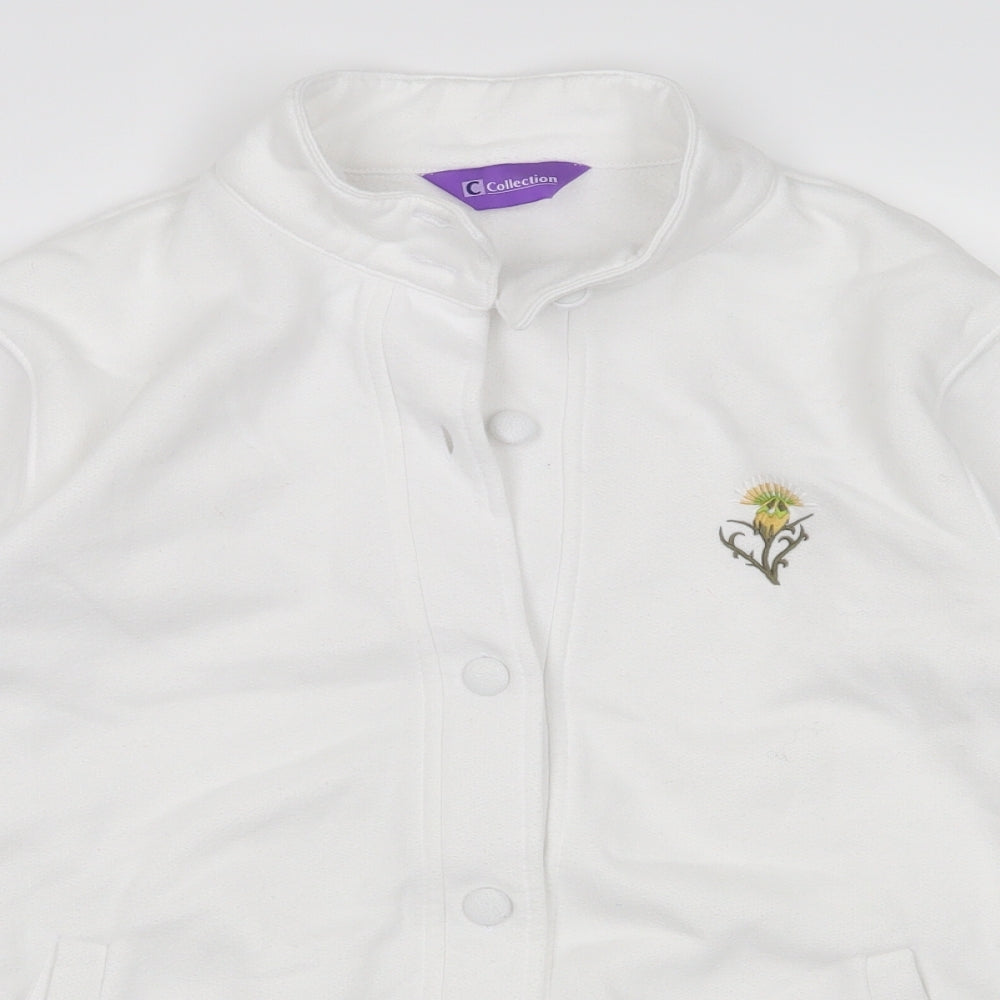 collection Womens White   Cardigan Jumper Size S