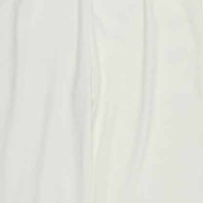 Womens UK Size S Preworn Regular Fit  Ivory Trousers