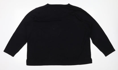 Le Bon Marché Womens Black   Pullover Jumper Size XL