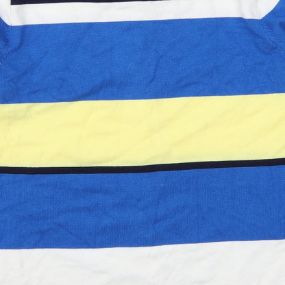 Text Womens Multicoloured Striped  Cape Jumper Size S