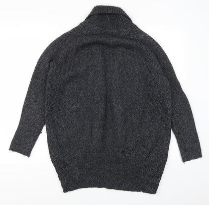 Soon Womens Grey   Cardigan Jumper Size S