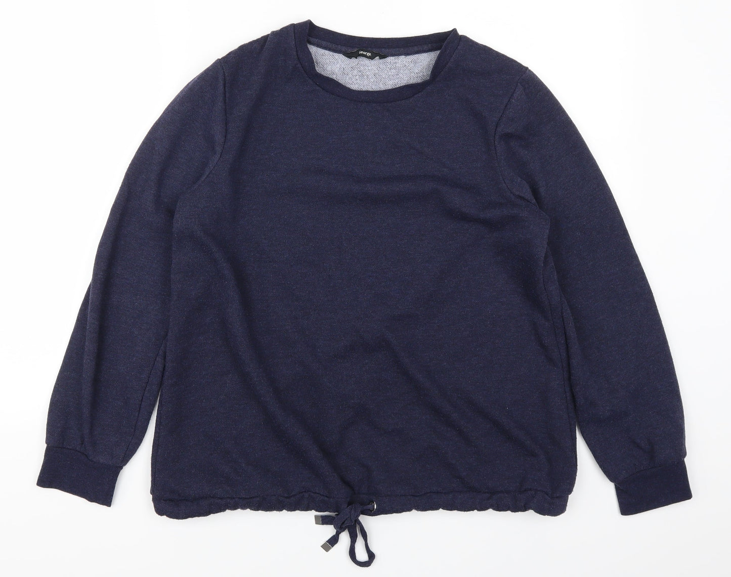 George Womens Blue   Henley Sweatshirt Size 12