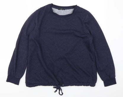 George Womens Blue   Henley Sweatshirt Size 12
