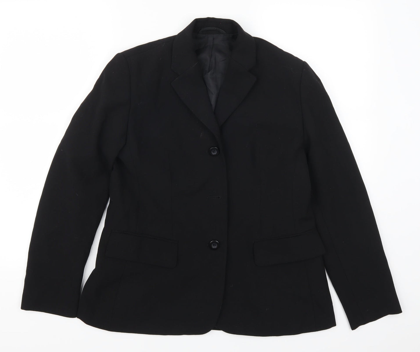 Womens UK Size 10 Preworn Petites Black Suit Jacket