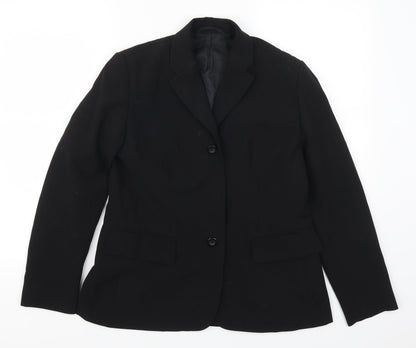 Womens UK Size 10 Preworn Petites Black Suit Jacket