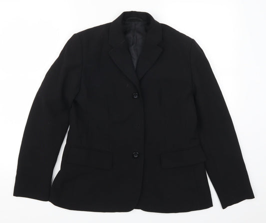 Womens UK Size 10 Preworn Petites Black Suit Jacket