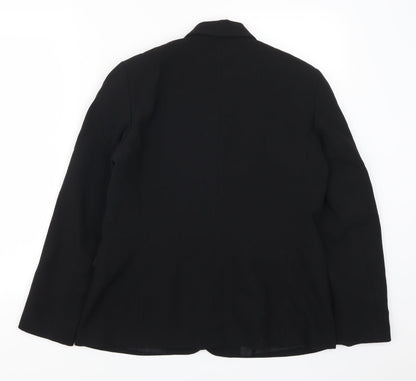 Womens UK Size 10 Preworn Petites Black Suit Jacket