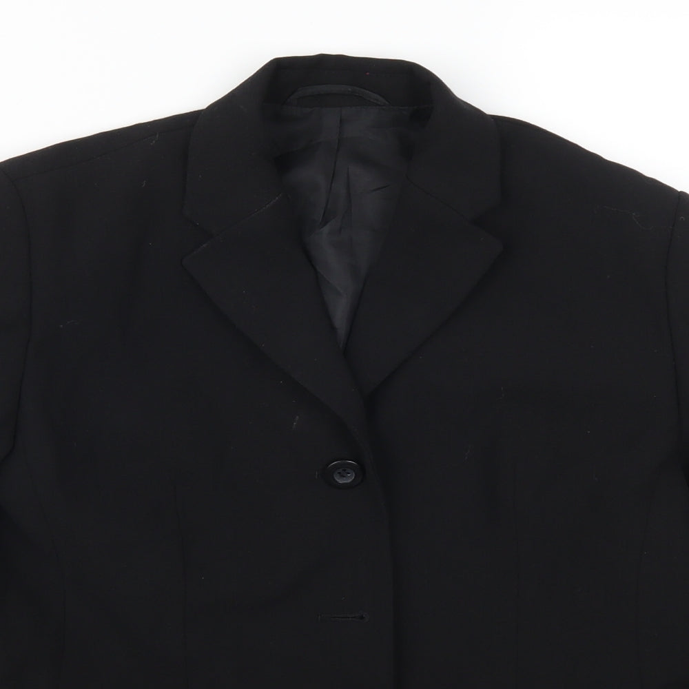Womens UK Size 10 Preworn Petites Black Suit Jacket