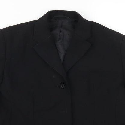 Womens UK Size 10 Preworn Petites Black Suit Jacket