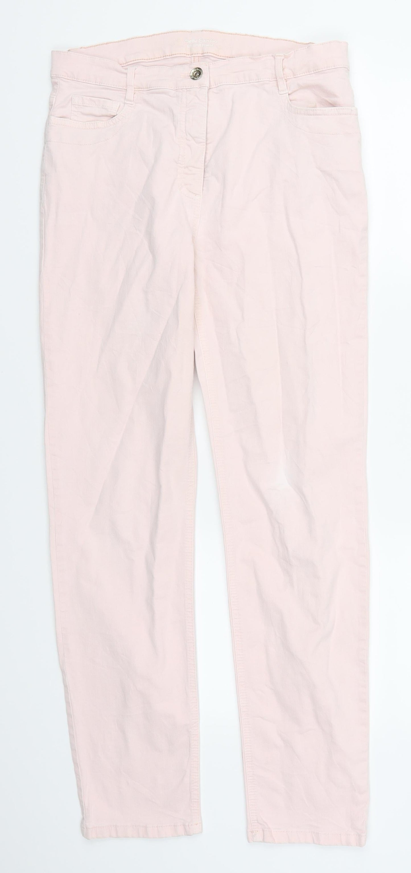 Betty Barclay Womens Pink  Denim Straight Jeans Size 30 in L29 in