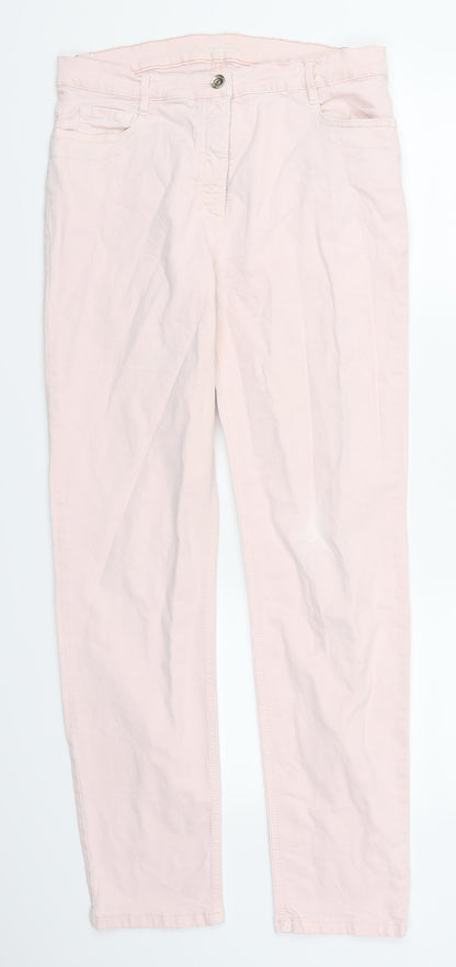 Betty Barclay Womens Pink  Denim Straight Jeans Size 30 in L29 in