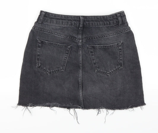 Womens UK Size 8 Topshop Mini Denim Skirt