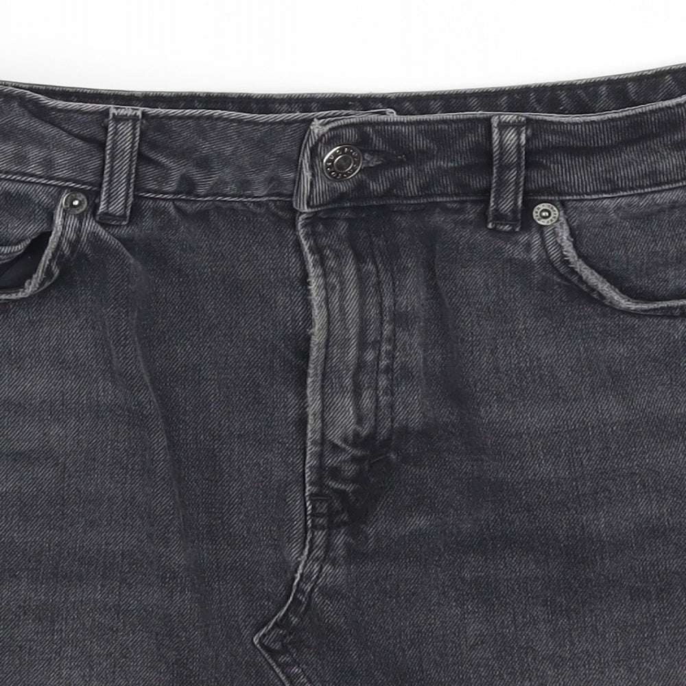 Womens UK Size 8 Topshop Mini Denim Skirt