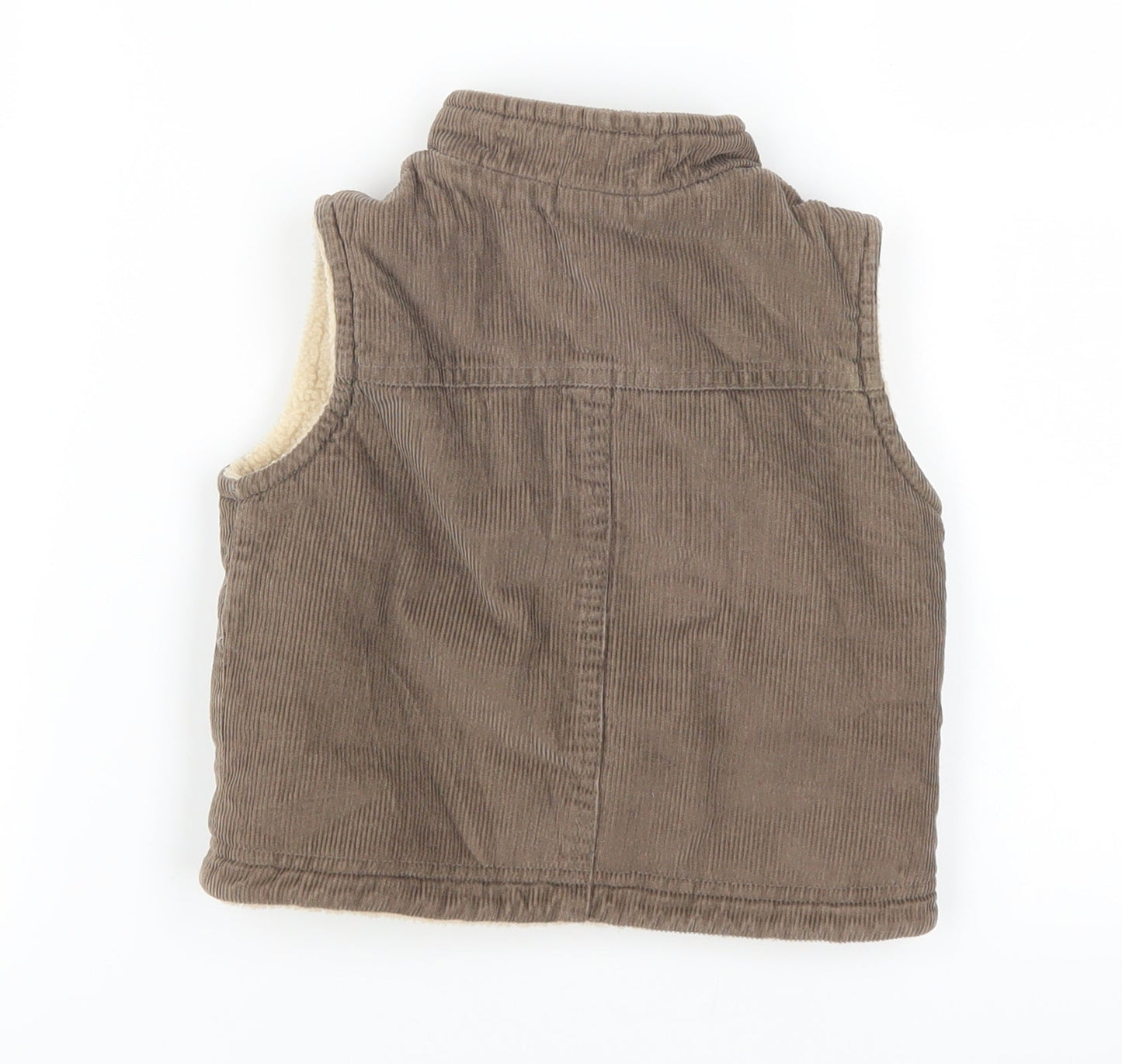Adams Boys Brown  Corduroy Gilet Jacket Size 6-9 Months