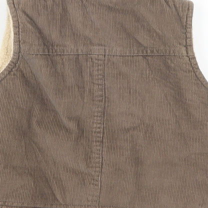 Adams Boys Brown  Corduroy Gilet Jacket Size 6-9 Months