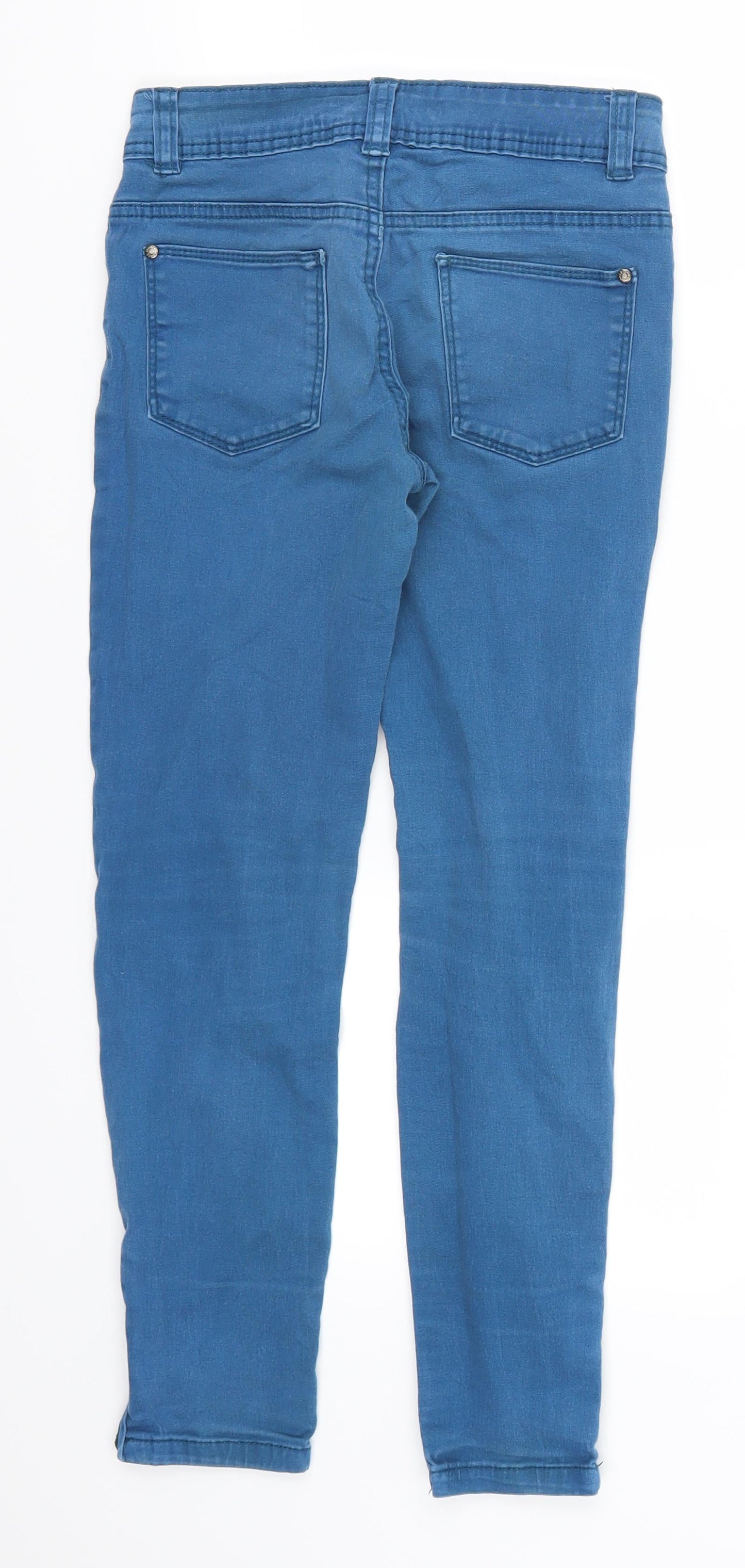 Denim Co Girls Blue  Denim Skinny Jeans Size 10-11 Years - Distressed