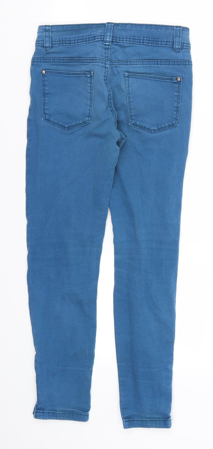 Denim Co Girls Blue  Denim Skinny Jeans Size 10-11 Years - Distressed