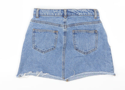 Womens UK Size 26 in Preworn Mini Denim Skirt