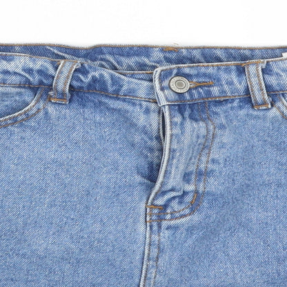 Womens UK Size 26 in Preworn Mini Denim Skirt