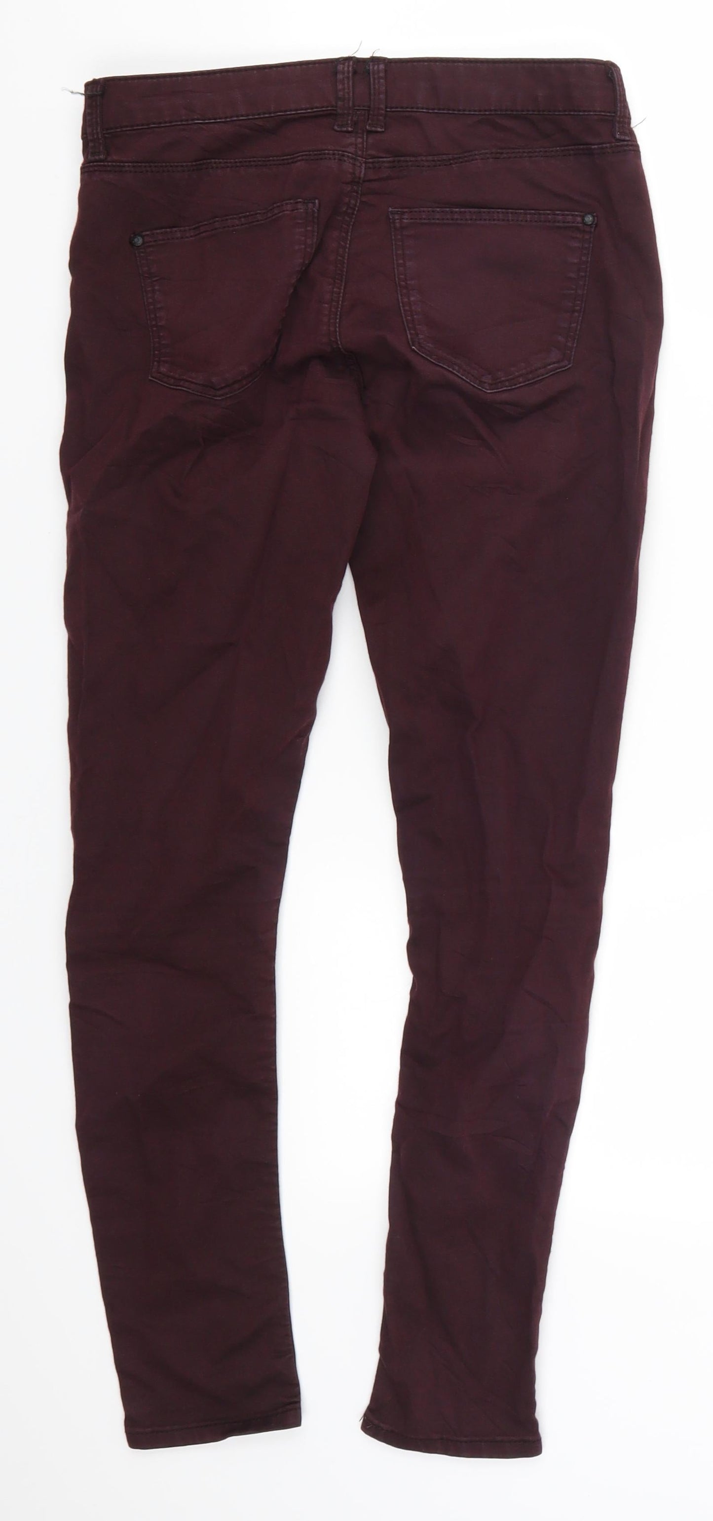 Topshop Womens Purple  Denim Skinny Jeans Size 28 in L28 in