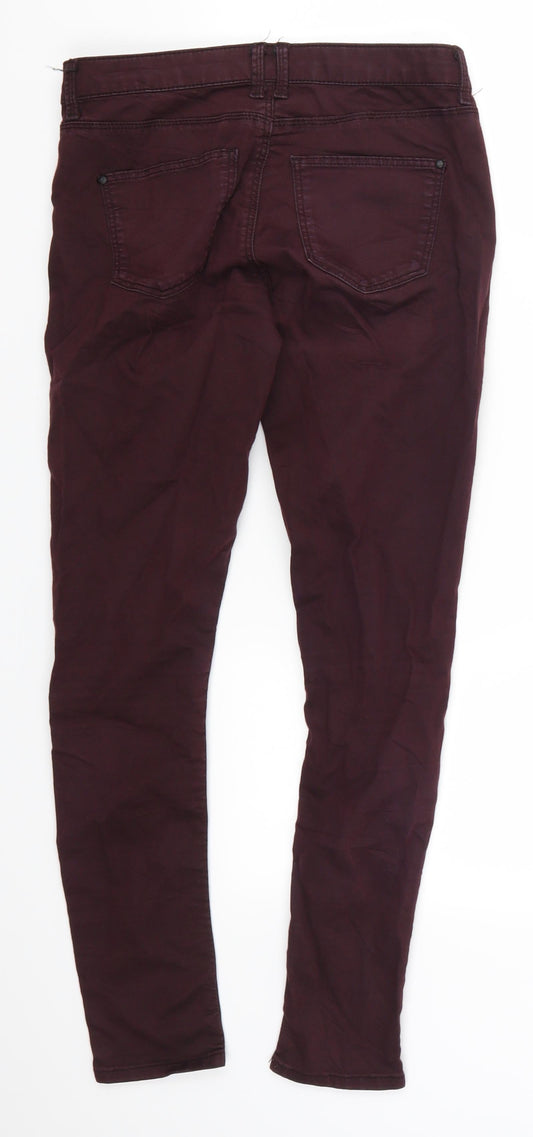 Topshop Womens Purple  Denim Skinny Jeans Size 28 in L28 in