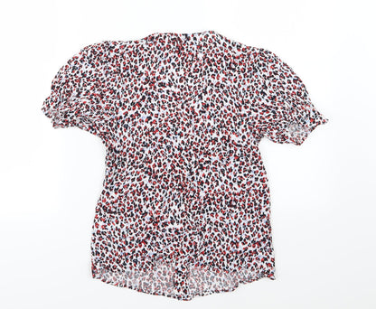 Womens UK Size 8 New Look Multicoloured Basic Button-Up
